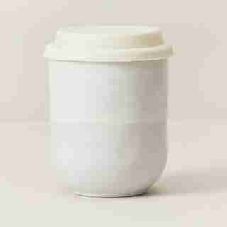SUNSET SERIES CERAMIC ON-THE-GO CUP – WHITE ON WHITE