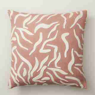 SQUIGGLE DESERT SAND PILLOW COVER 18” X 18”