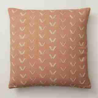 SPUR PATTERN PECAN BROWN PILLOW COVER 18” X 18”