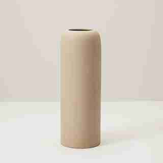 DOMED LARGE VASE – BROWN