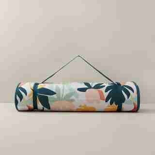 OUTDOOR BEACH MAT WITH HEADREST TROPICAL