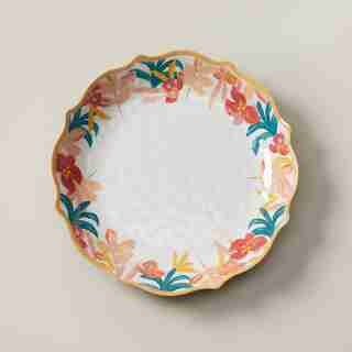 PAINTERLY TROPICAL MELAMINE CHIP BOWL