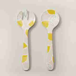 LEMONS MELAMINE SALAD SERVERS