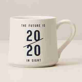 THE FUTURE IS IN SIGHT 20/20 GRAD MUG