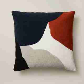 OUI ABSTRACT PILLOW COVER MULTI 18” X 18”