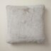 OUI FAUXFUR PILLOW COVER SILVER 18” X 18” by OUI Gifts www.chapters.indigo.ca