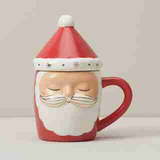 SANTA CLAUS MUG WITH LID