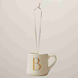 OUI HOLIDAY MONOGRAM “B” ORNAMENT