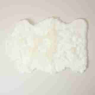 FAUX-FUR CHAIR THROW IVORY