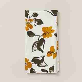 OUI LEAFY FLORAL NAPKINS SET OF 4