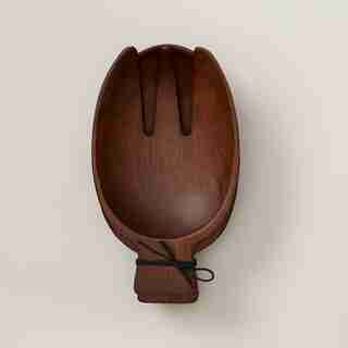 OUI PADDLE SALAD SERVERS WALNUT SET OF 2