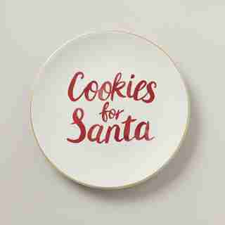OUI COOKIES FOR SANTA PLATE