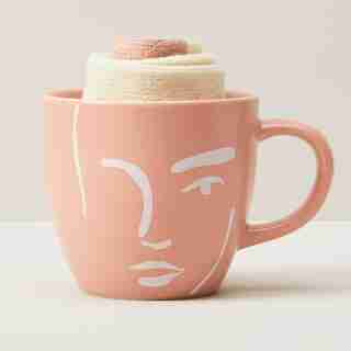 FACE MUG & SOCKS SET PINK