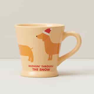 DASHUN’ THROUGH THE SNOW MUG