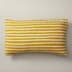 OUI EMBROIDERED BAR STRIPES PILLOW COVER GOLD 12” X 21” by OUI Gifts www.chapters.indigo.ca