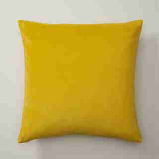 OUI VELVET & LINEN GOLD PILLOW COVER 20” X 20”