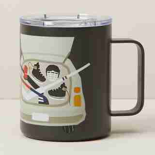 WEEKEND FORECAST IS HOCKEY INSULATED MUG