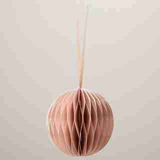 OUI ROSE PAPER SPHERE ORNAMENT