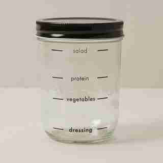 GLASS SALAD JAR