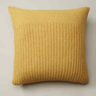 OUI RECYCLED KNIT PILLOW COVER SUNFLOWER 20" X 20"