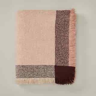 OUI WOVEN TONAL WARP THROW BLANKET CITRUS