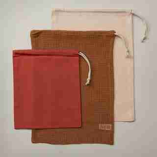 OUI PRODUCE BAGS WARM TONES SET OF 3