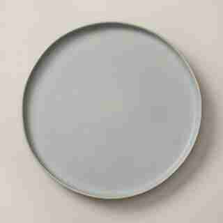 OUI ORGANIC STONEWARE DINNER PLATE LIGHT BLUE