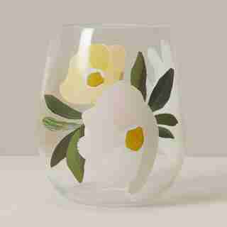 STEMLESS WINE GLASS, POLLEN