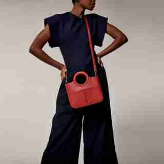LOVE AND LORE RING HANDLE MINI TOTE TERRACOTTA RED