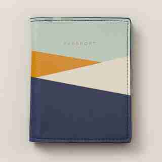 Love And Lore Colourblock Passport Cover Navy Combo