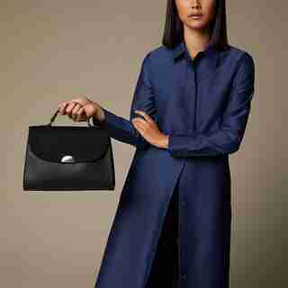 Love And Lore Spencer Flap Satchel Black