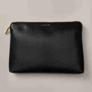 LOVE AND LORE ORGANIZER CLUTCH POUCH BLACK SNAKE