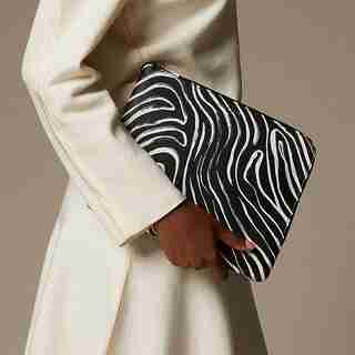 LOVE AND LORE ON-THE-GO POUCH ZEBRA STRIPE