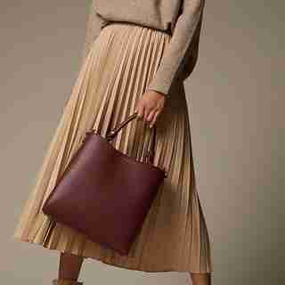 LOVE AND LORE BEATRICE TOP HANDLE HOBO AUBURN