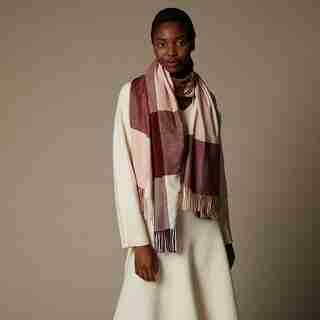 Love And Lore Supersoft Scarf Giant Gingham Berry