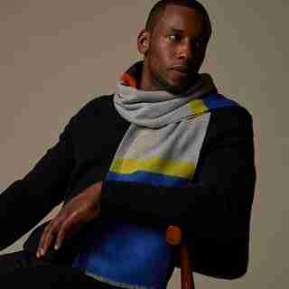 ECO SCARF OVERSIZED PLAID