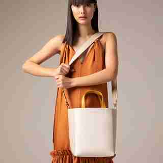 LOVE AND LORE MINI HEATHER TOTE CREAM