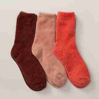 Boxed Socks Rose, Auburn & Coral