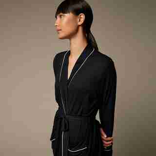 Love And Lore Piped Robe Black Small/Medium