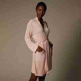 Love And Lore Piped Robe Rose Small/Medium