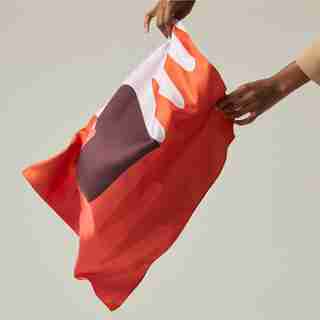 FOULARD TOUR DE COU – AMOUR, ROUGE FEU