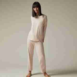 LOVE AND LORE AZALEA PAJAMA SET ROSE STRIPE MEDIUM