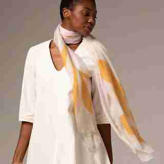 ECO DECOUPAGE REEF SCARF, LAVENDER