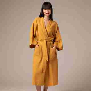 OUI COTTON GAUZE ROBE DIJON SMALL-MEDIUM