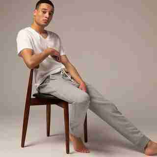 LOUNGE JOGGER, HEATHER GREY MEDIUM