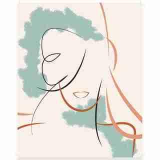 ABSTRACT LADY 2 ART PRINT – 8” X 10”