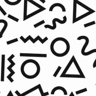 URBAN WALLS GEO PATTERN BLACK DECAL
