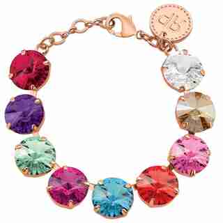 REBEKAH PRICE MULTI RIVOLI BRACELET - ROSE GOLD
