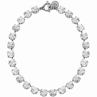 REBEKAH PRICE CRYSTAL RIVOLI NECKLACE - ANTIQUE SILVER