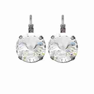 Rebekah Price Crystal Rivoli Drop Earrings - Antique Silver